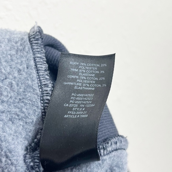 Tna Cozy Fleece Gray Cropped Hoodie Size 3 - Picture 4 of 6